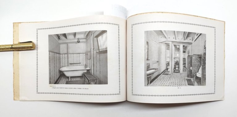 Depliant Brochure Navigazione generale italiana studio Cesare 2° classe anni …