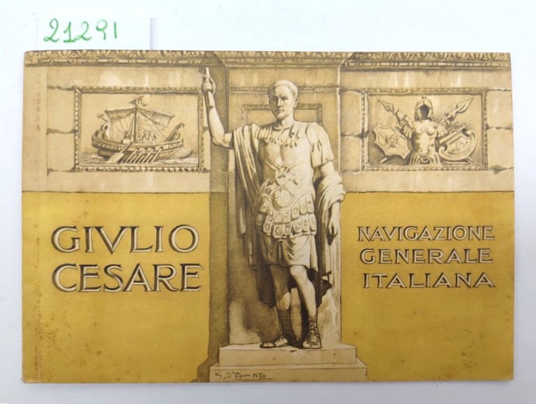 Depliant Brochure Navigazione generale italiana studio Cesare 2° classe anni …