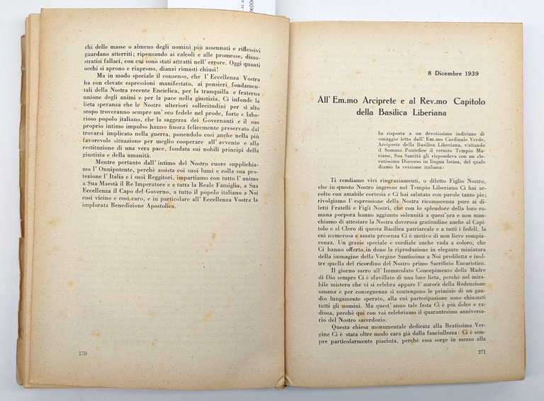 Discorsi del sommo pontefice Pio XII dal 3 marzo 1939 …