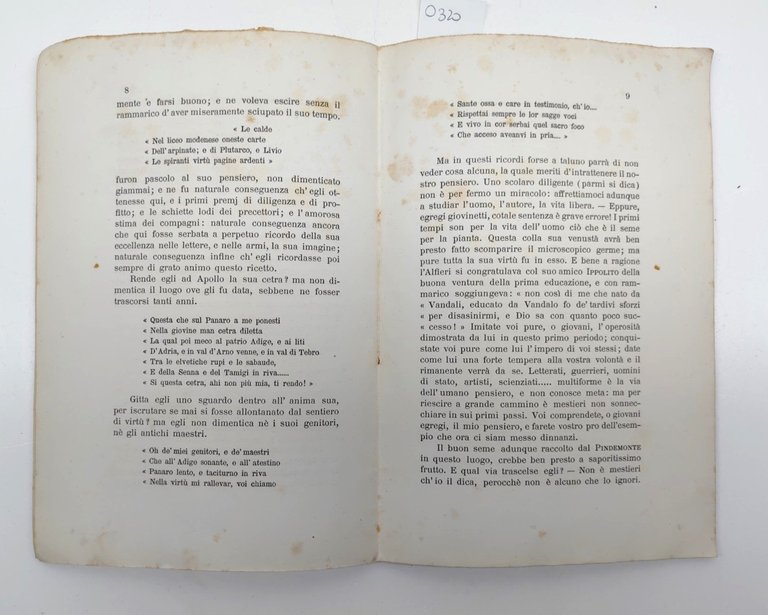 Discorso intorno Ippolito Pindemonte allievo del collegio S. Carlo in … | Immagine Gallery 3