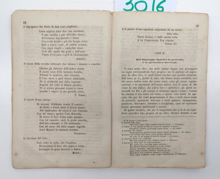 Domenico Capellina Nozioni elementari di letteratura parte I Della Elocuzione … | Immagine Gallery 5
