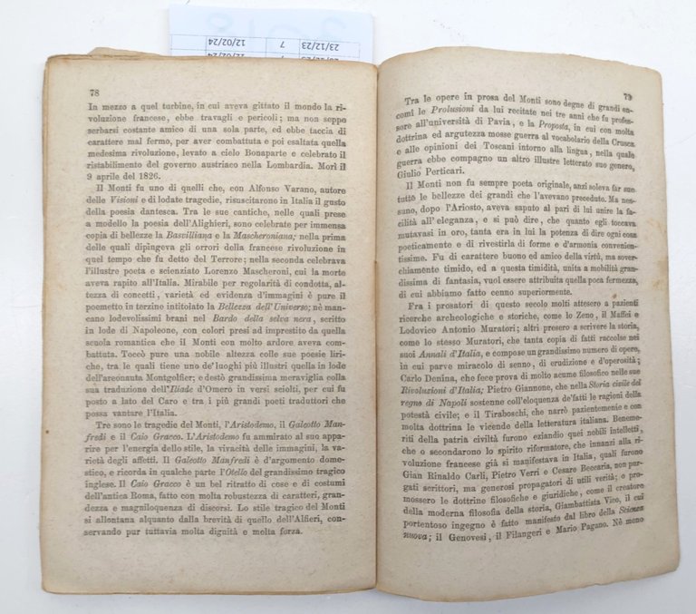 Domenico Capellina Nozioni elementari di letteratura parte III Notizie di … | Immagine Gallery 8