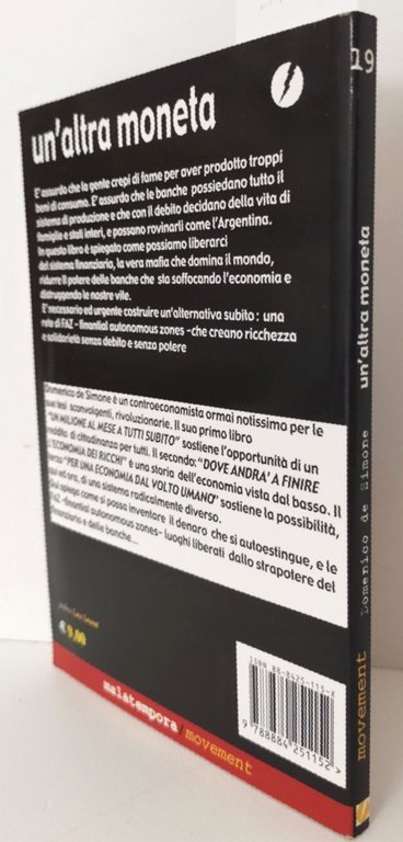 Domenico de Simone Un'altra moneta Malatempora 2003 1° edizione