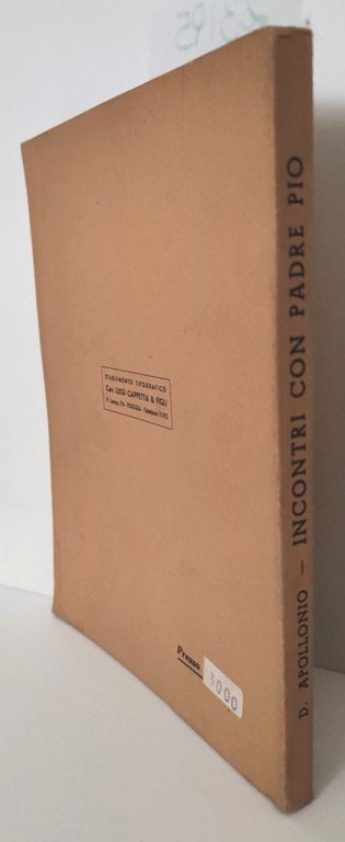 Donato Apollonio Incontri con Padre Pio Cappetta 2° ed 1951 | Immagine Gallery 2