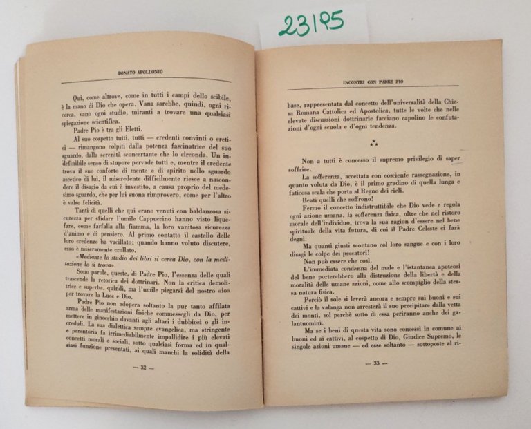 Donato Apollonio Incontri con Padre Pio Cappetta 2° ed 1951 | Immagine Gallery 4