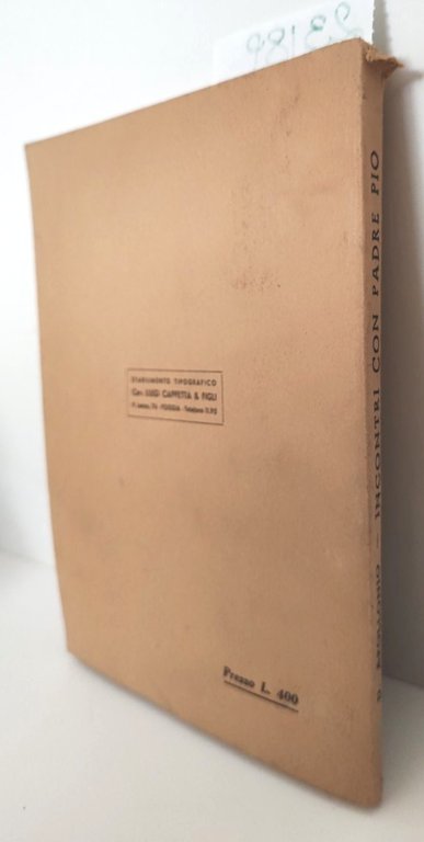 Donato Apollonio Incontri con Padre Pio Cappetta 2° edizione 1951 | Immagine Gallery 2