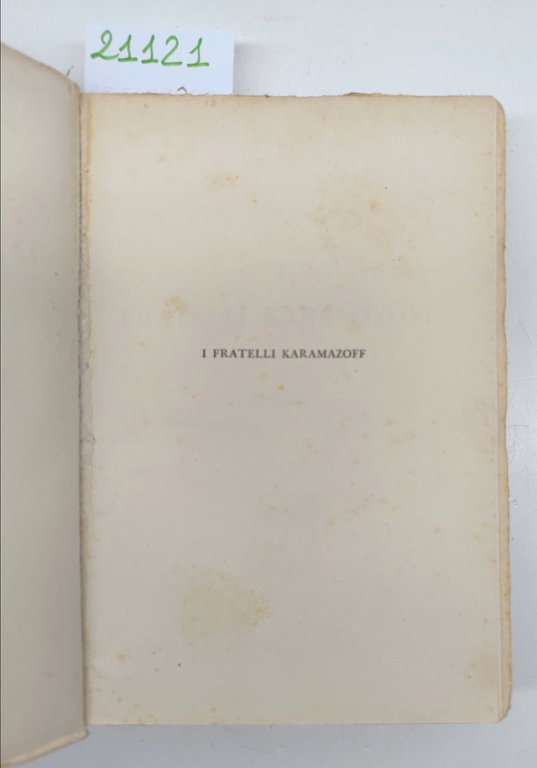 Dostoevskij I fratelli Karamazov Lucchi 1959