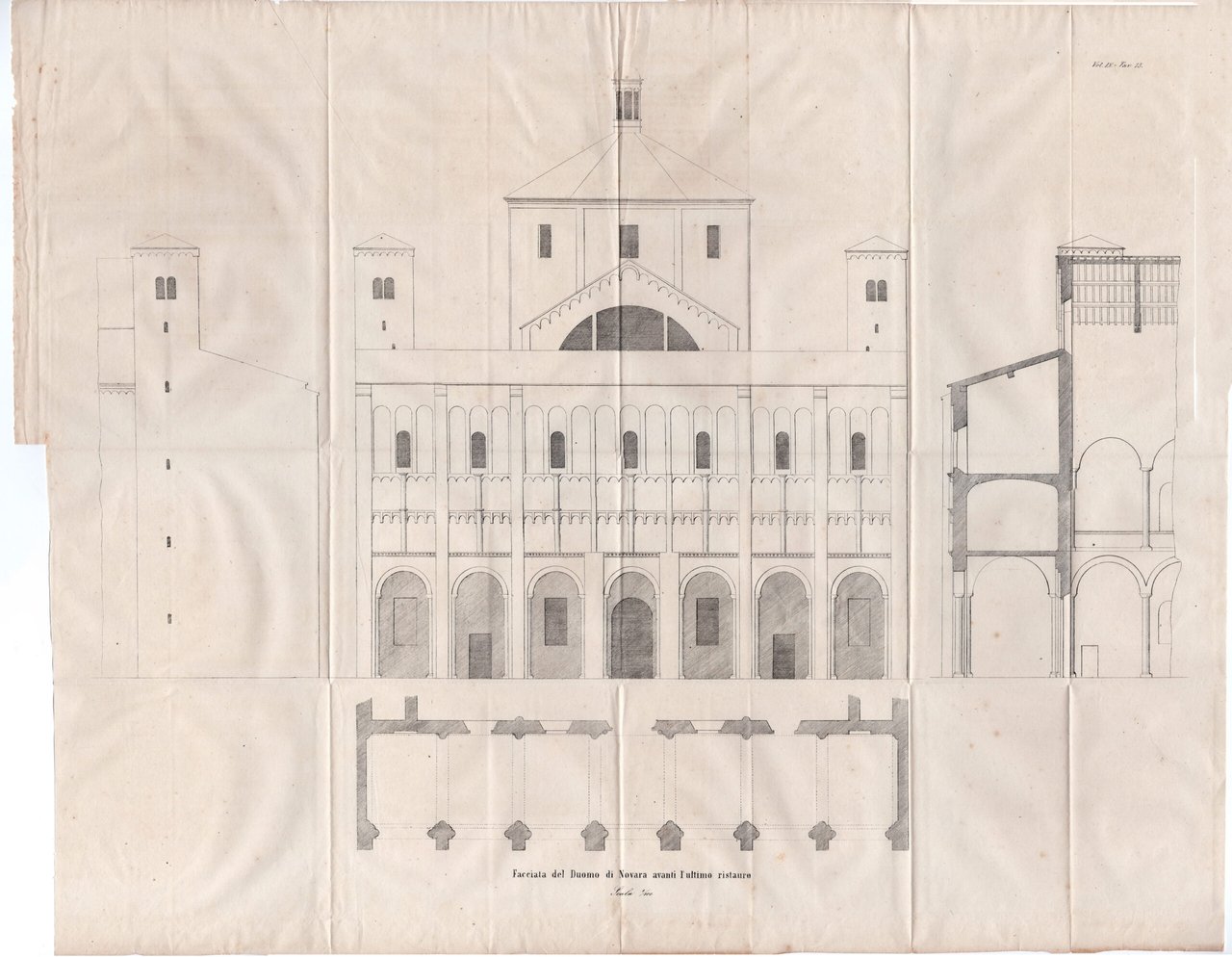 Duomo di Novara e restauro Palazzo Sauli a Genova 1861 …