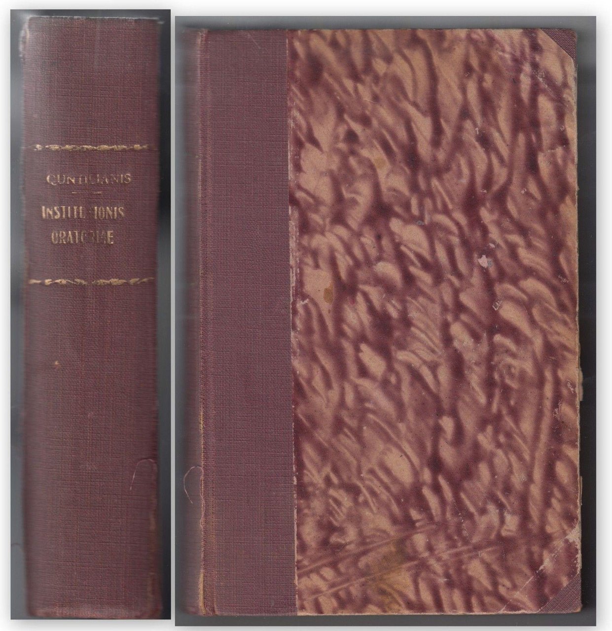 E. Bonelli-M.Fabii Quintiliani-Institutionis Oratoriae -Vol I-Lipsiae 1905-L3665