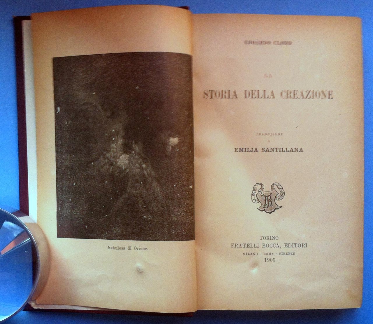 E. Clodd-La Storia Della Creazione-Torino F.Li Bocca 1905-L3576