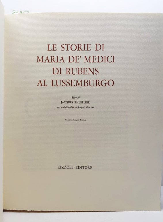 E. Jacques Thuillier Le storie di Maria De Medici di …
