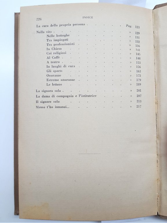 E. Salvi Tra civil gente civilt‡ e galateo sono sinonimi …