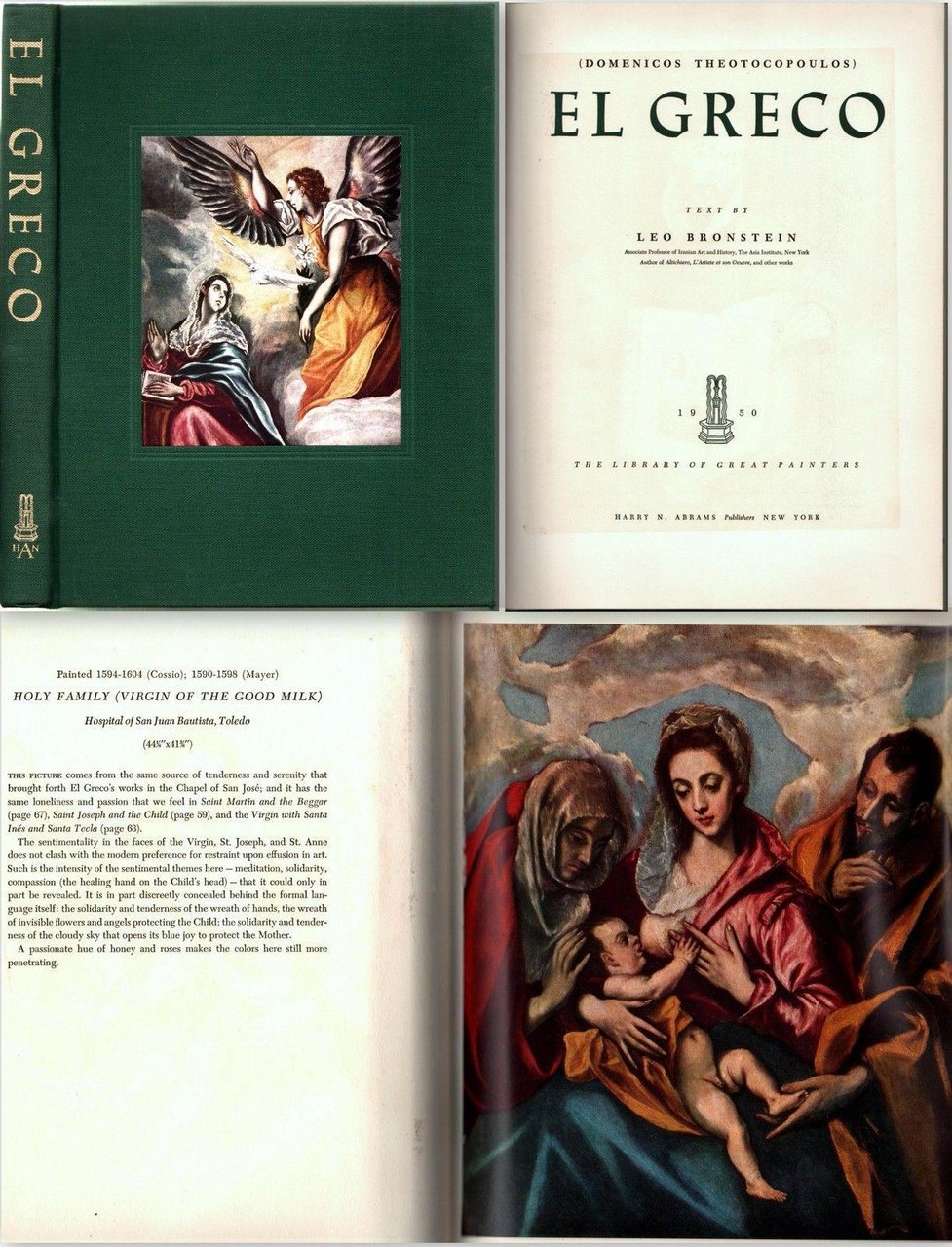 El Greco-Text By Leo Bronstein-1950-Fifty Reproduction In Full Color