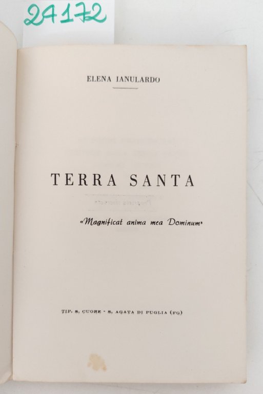 Elena Ianulato Terra Santa tipografia S. Cuore 1970 | Immagine Gallery 3