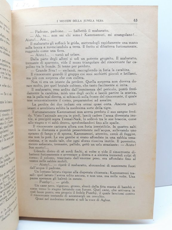 Emilio Salgari I misteri della jungla nera illustrazioni del pittore …