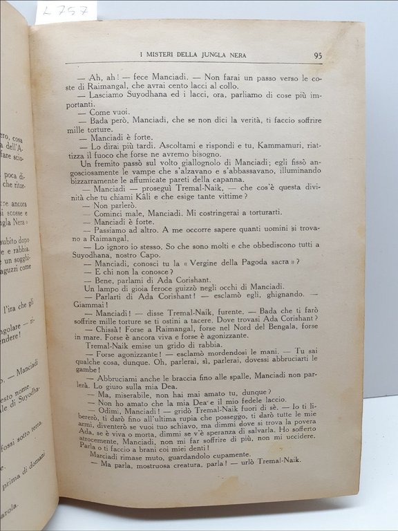 Emilio Salgari I misteri della jungla nera illustrazioni del pittore …