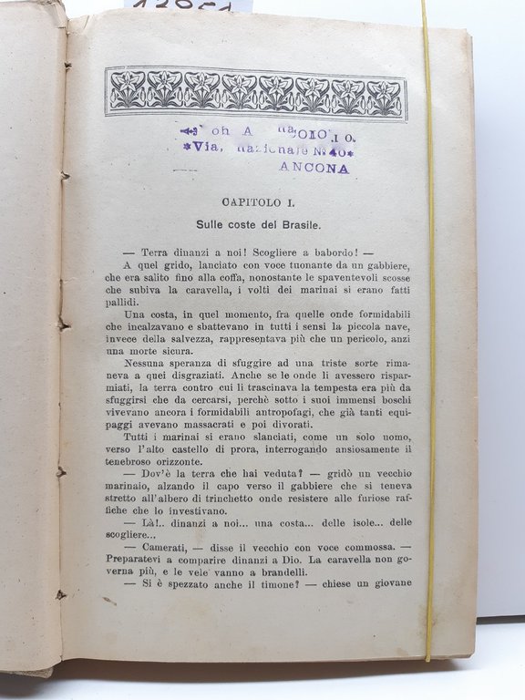 Emilio Salgari L'uomo di fuoco illustrazioni A. della Valle Vallardi …