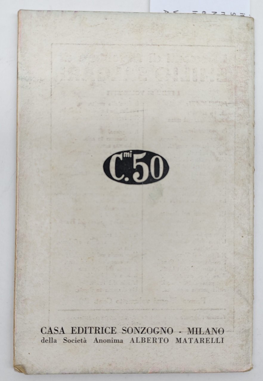 Emilio Salgari Lo schiavo racconto illustrato Sonzogno 1940