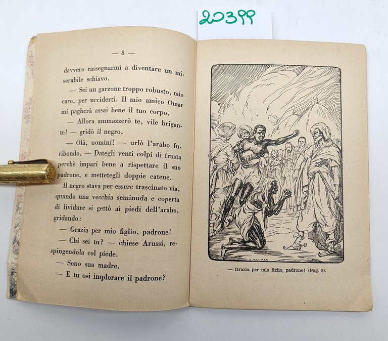 Emilio Salgari Lo schiavo racconto illustrato Sonzogno 1940