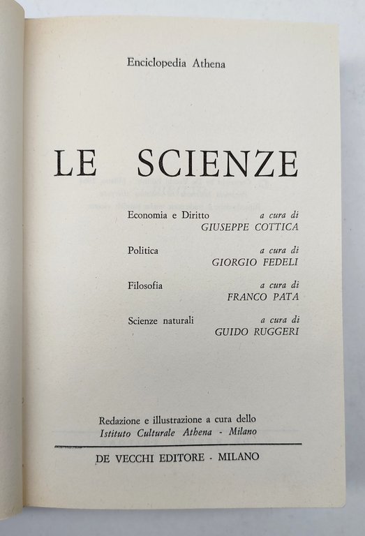 Enciclopedia Athena Le scienze Vecchi 1964