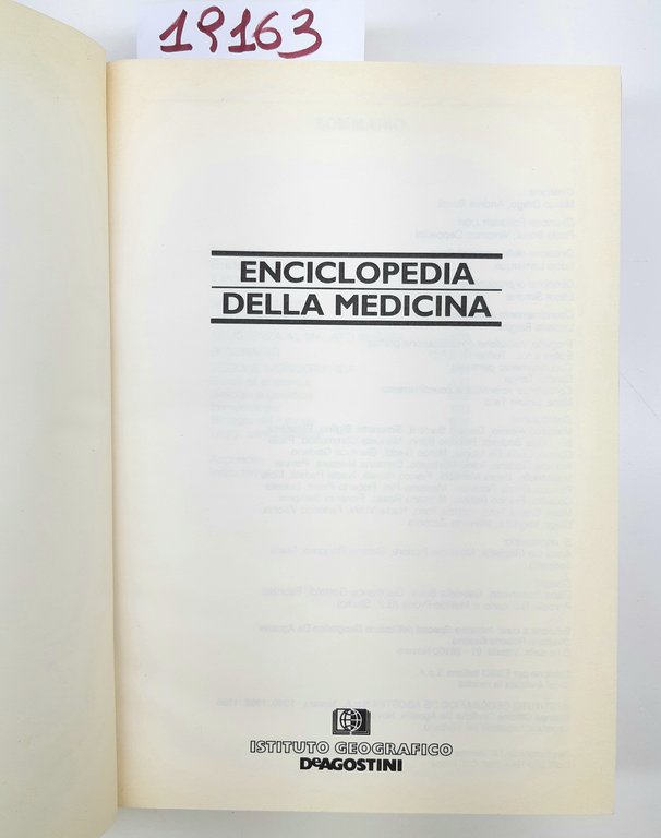 Enciclopedia della medicina De Agostini 1995