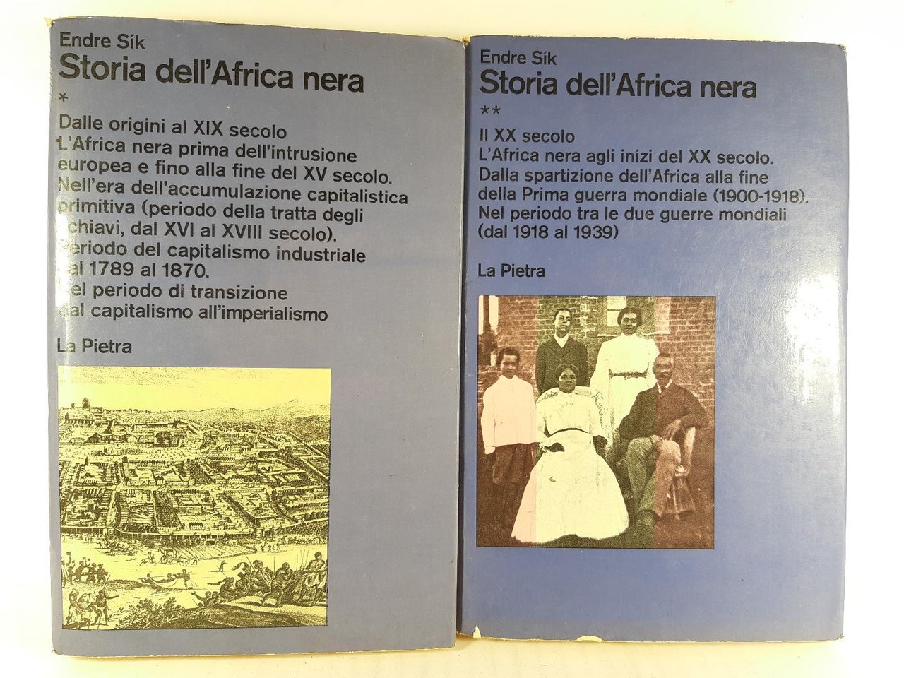 Endre Sik Storia dell'Africa Nera 2 volumi La Pietra 1977