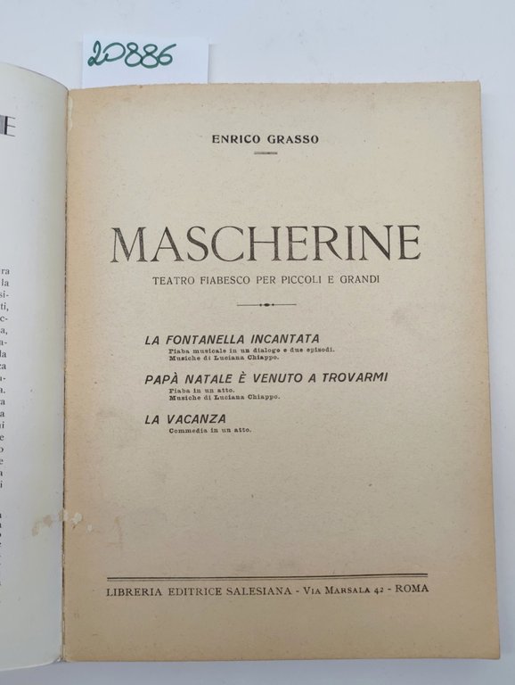 Enrico Grasso Mascherine teatro fiabesco per piccoli e grandi musiche … | Immagine Gallery 2