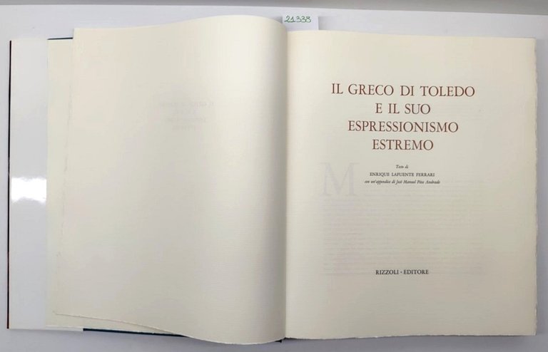 Enrique Lafuente Ferrari Il greco di Toledo e il suo …