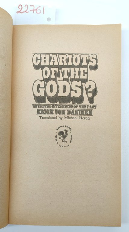 Erich Von Daniken Carriots of The Gods Batman 1974 45° …