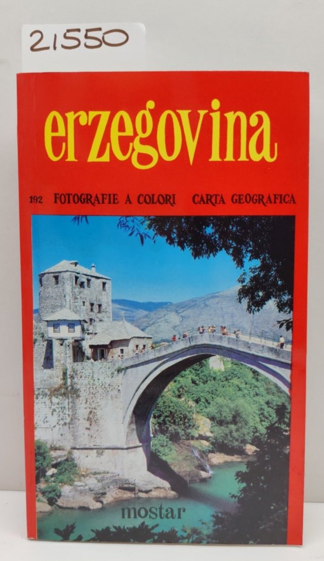 Erzegovina 192 fotografie a colori carta geografica Mostar 1985