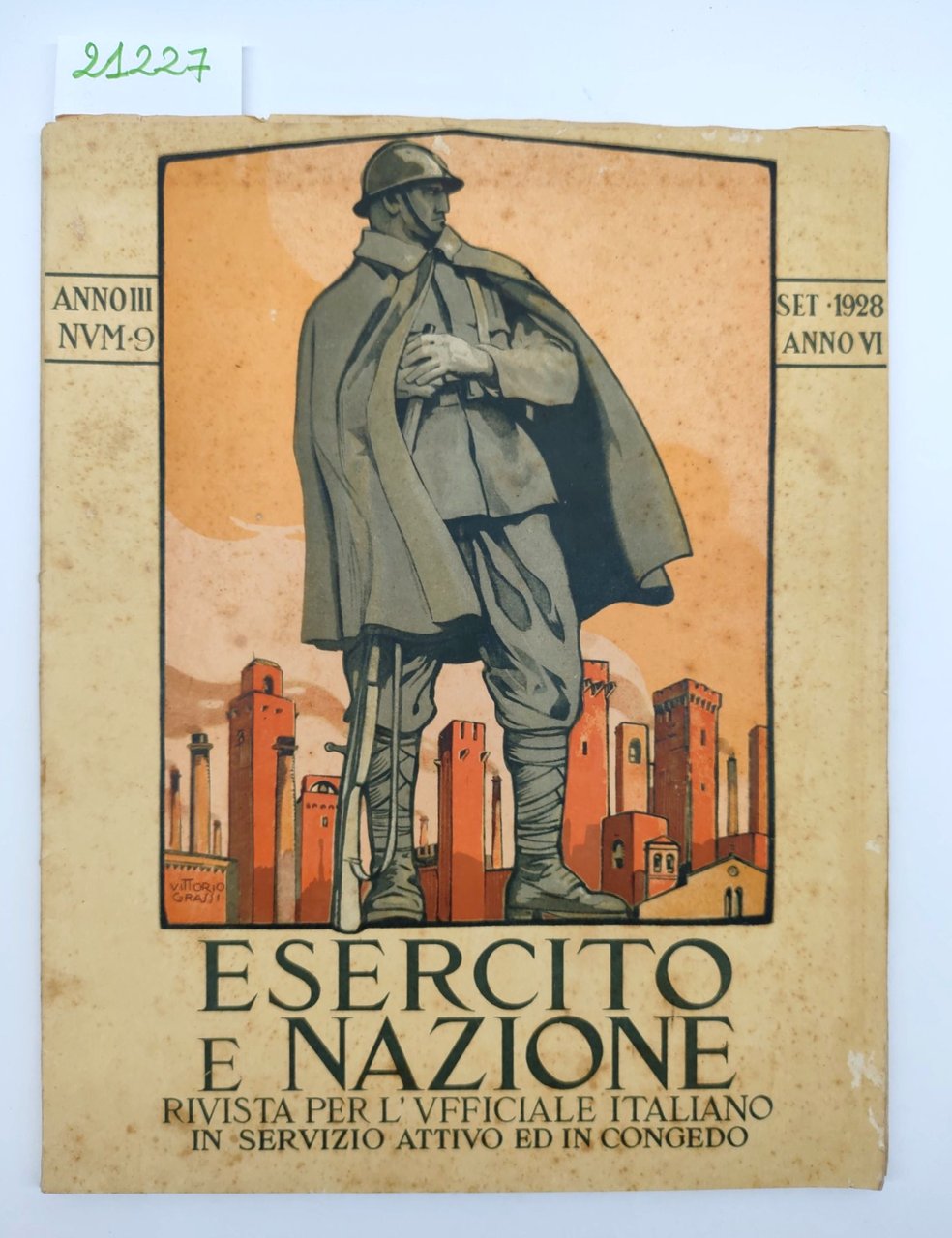 Esercito e nazione n. 9 settembre 1928 Rivista per l'ufficiale …