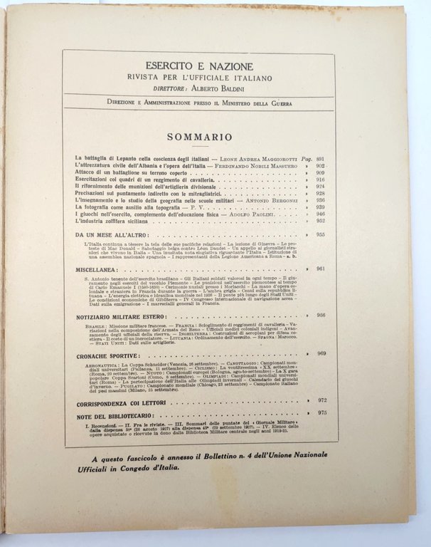 Esercito in azione n. 10 ottobre 1927 Rivista per l'ufficiale …