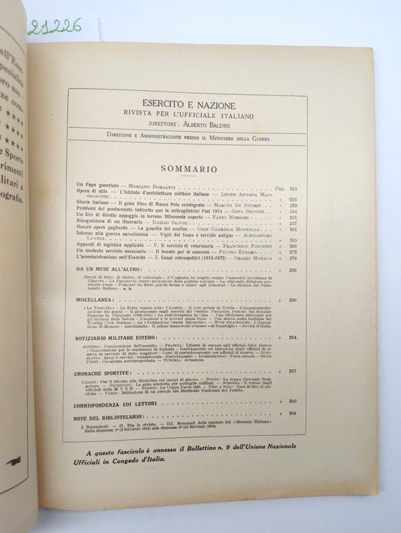 Esercito in azione n. 3 marzo 1928 Rivista per l'ufficiale …
