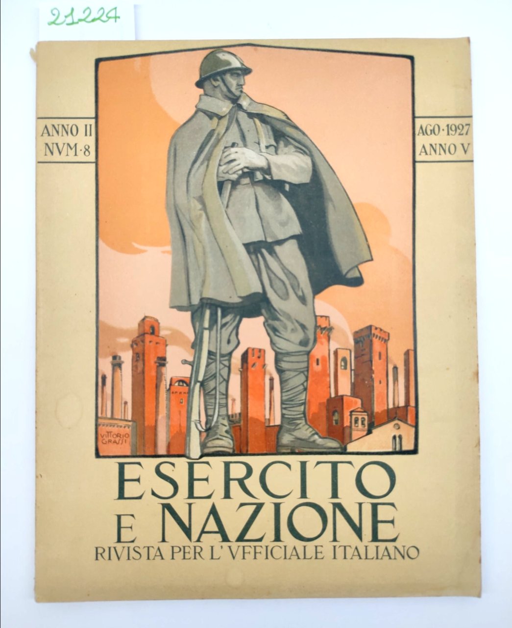 Esercito in azione n. 8 agosto 1927 Rivista per l'ufficiale …