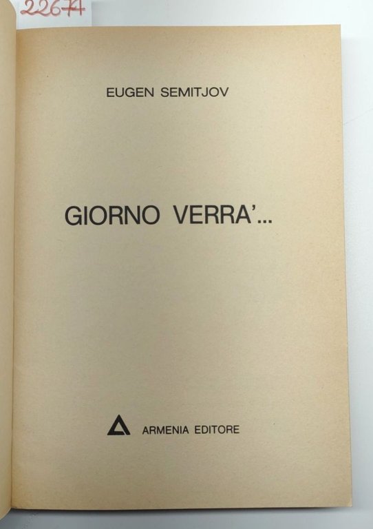 Eugene Semitjov Giorno verrà Armenia 1975
