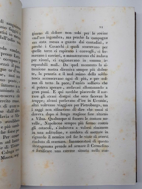 Eugenio Labaume La campagna della Russia due volumi Macerata Mancini …