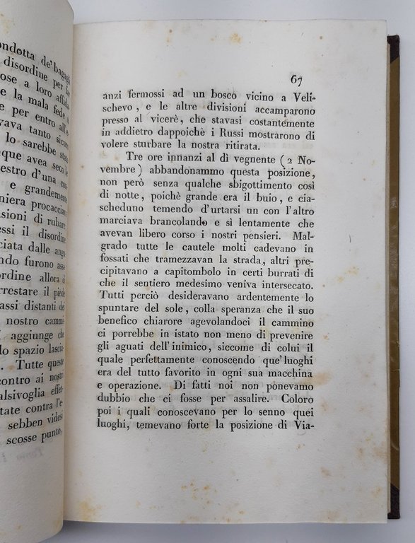 Eugenio Labaume La campagna della Russia due volumi Macerata Mancini …
