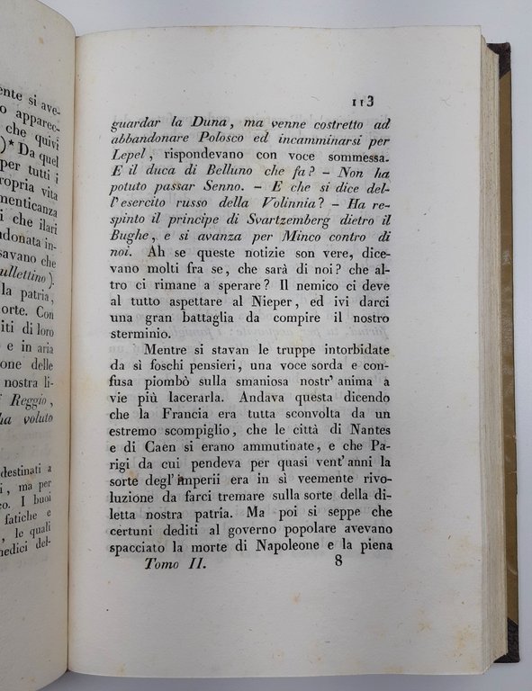 Eugenio Labaume La campagna della Russia due volumi Macerata Mancini …