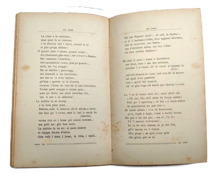 Eugenio Manara El Domm Penser e Quadrettitt poesie e prose …