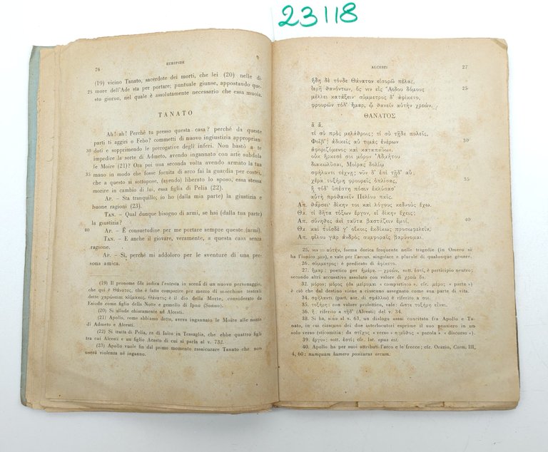 Euripide Alcesti traduzione Angelo Nucciotti Rondinella senza data | Immagine Gallery 5