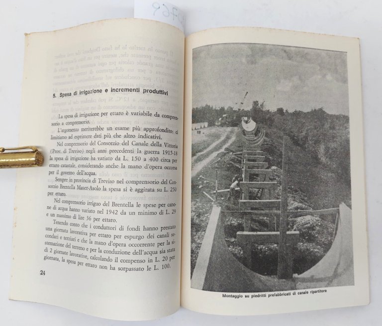 Evaristo Jelmoni Piccola antologia di tecnica irrigua numero 13 1972