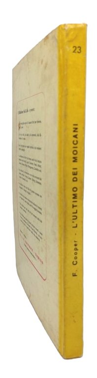 F. Cooper L'ultimo dei Mohicani SAS editrice 1954