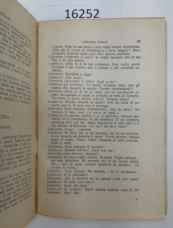 Federico Schiller Giovanna D'Arco Sonzogno 1920 c.a. | Immagine Gallery 3
