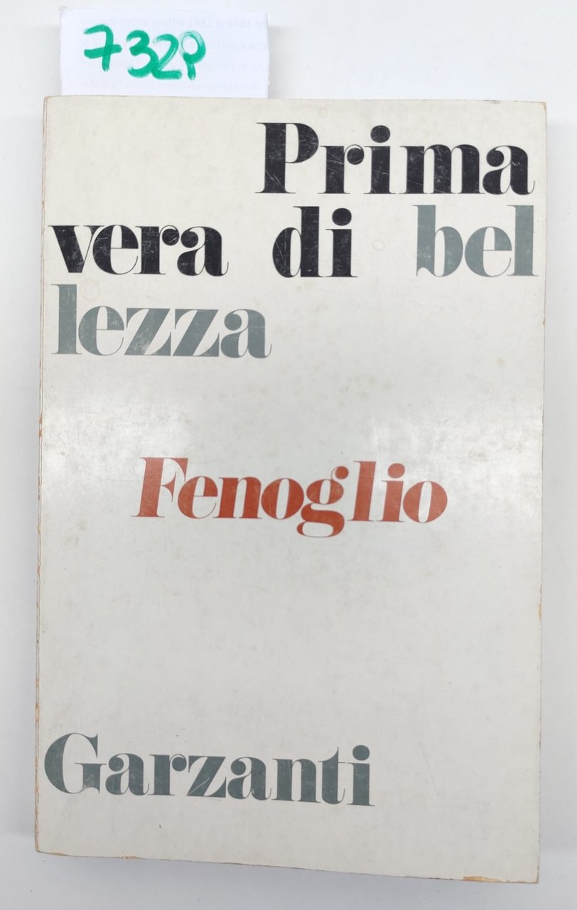Fenoglio Primavera di bellezza Garzanti 1973 2∞ ed.