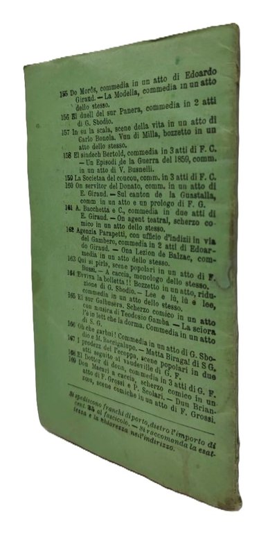 Ferdinando Fontana La Statoa del Sur Incioda dialetto milanese 3° …