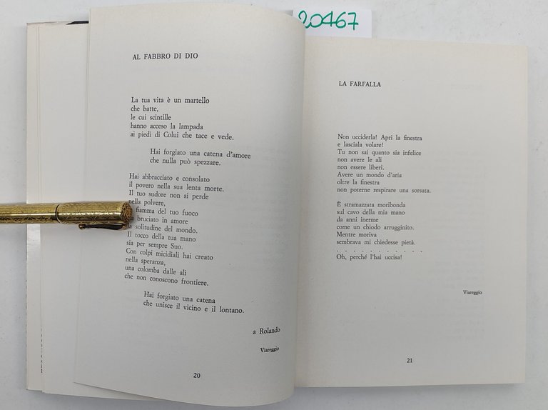 Fernando Moriconi Al di là del mondo poesie Lucca 1975