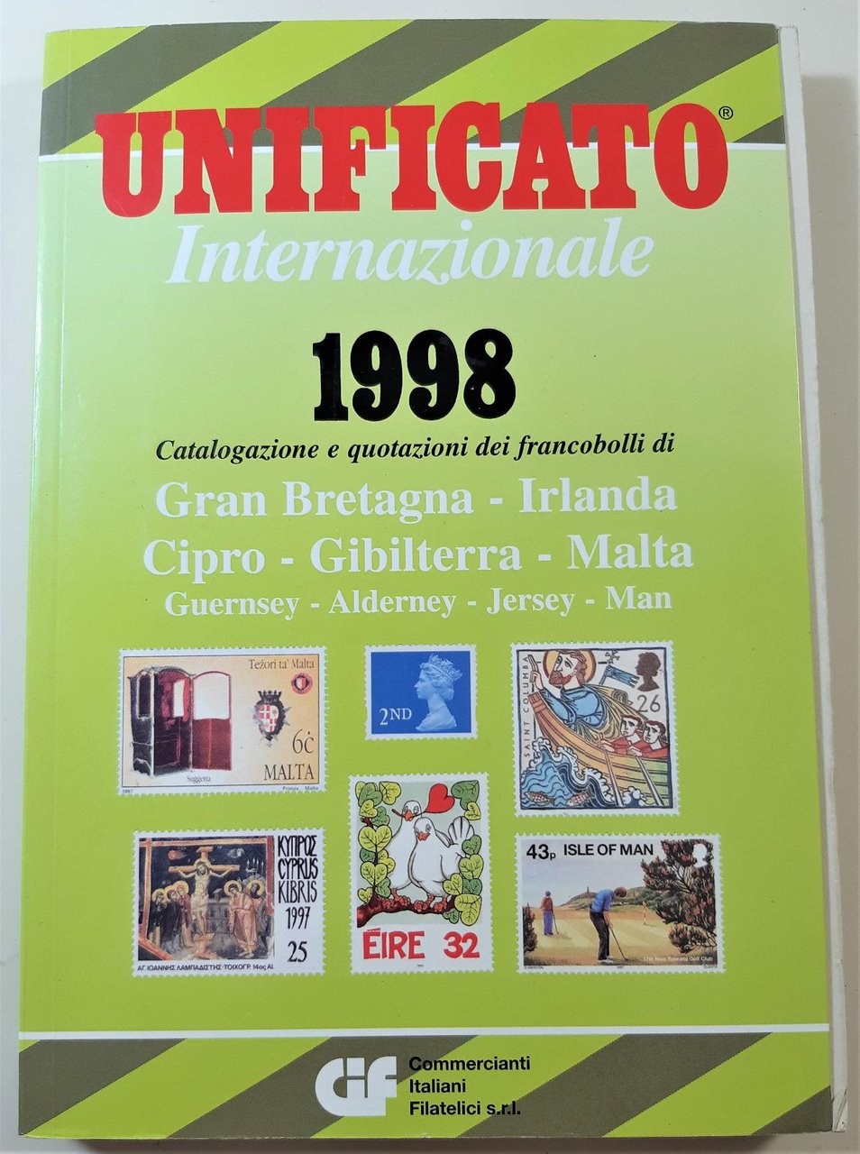 Filatelia Catalogo Unificato internazionale 1998 Gran Bretagna e Irlanda Cipro …