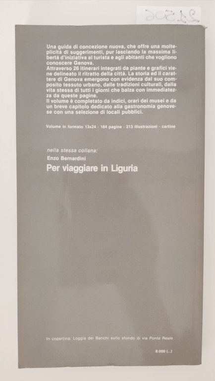 Fiorella Caraceni Poleggi Genova guida Saget 2° edizione 1982