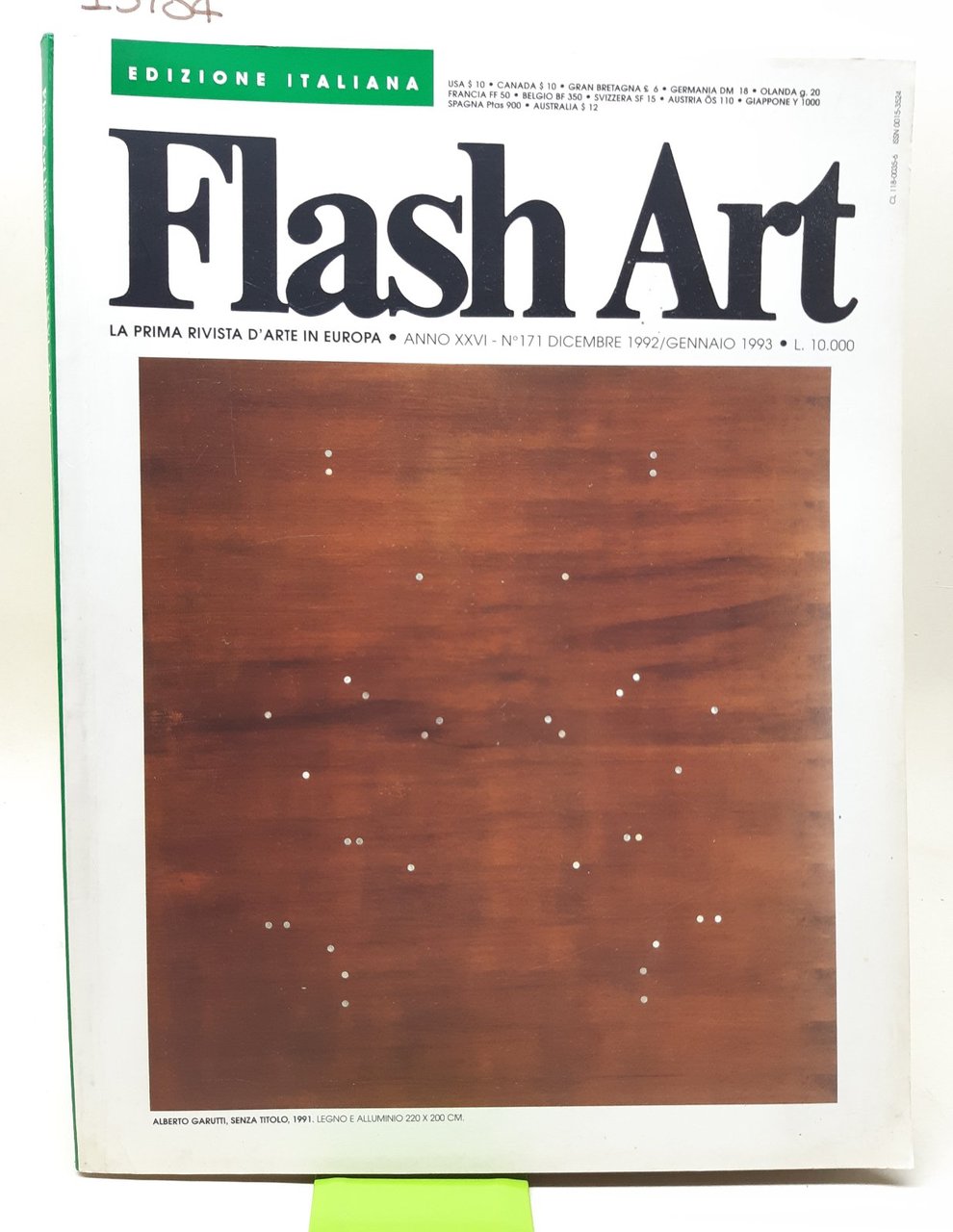 Flash Art numero 171 dicembre 1992 gennaio 1993 edizione italiana
