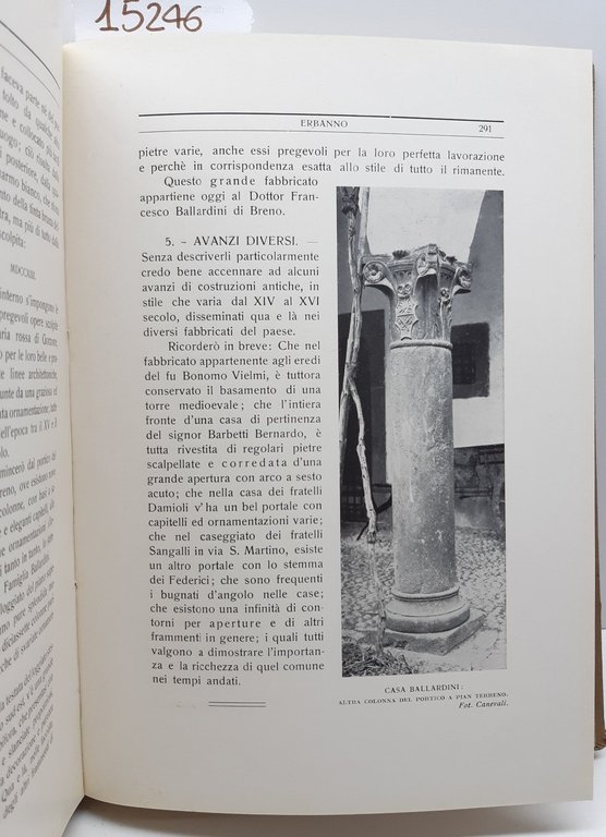 Fortunato Canevali Elenco degli edifici monumentali opere d'arte e ricordi …